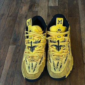Carmelo Yellow and Black Porsche Sneakers